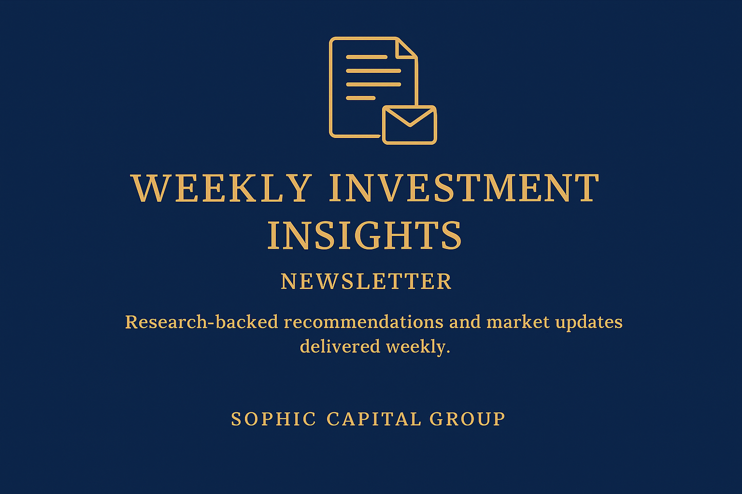 Weekly Investment Insights Newsletter