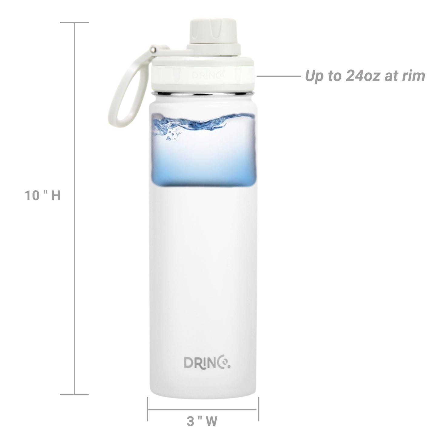 Stainless Steel Sport Water Bottle 22oz